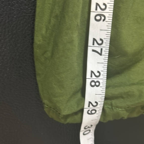 Anthropologie Pilcro Pull On Parachute Pants Dark Green Pockets Sz L NEW - Picture 16 of 16